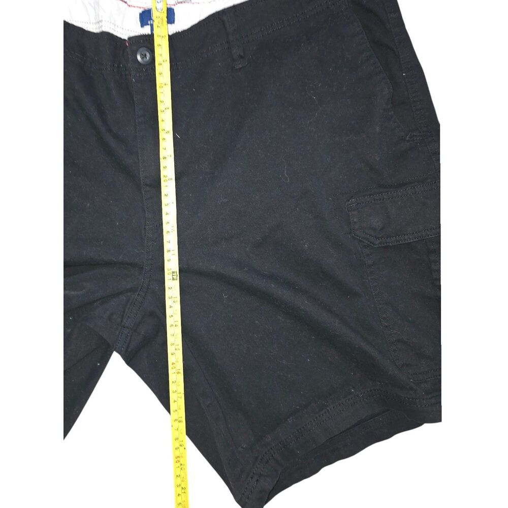 George Men's Cargo Shorts Size 46 Black Utility Outdoor Casual Big Tall - Picture 2 of 4